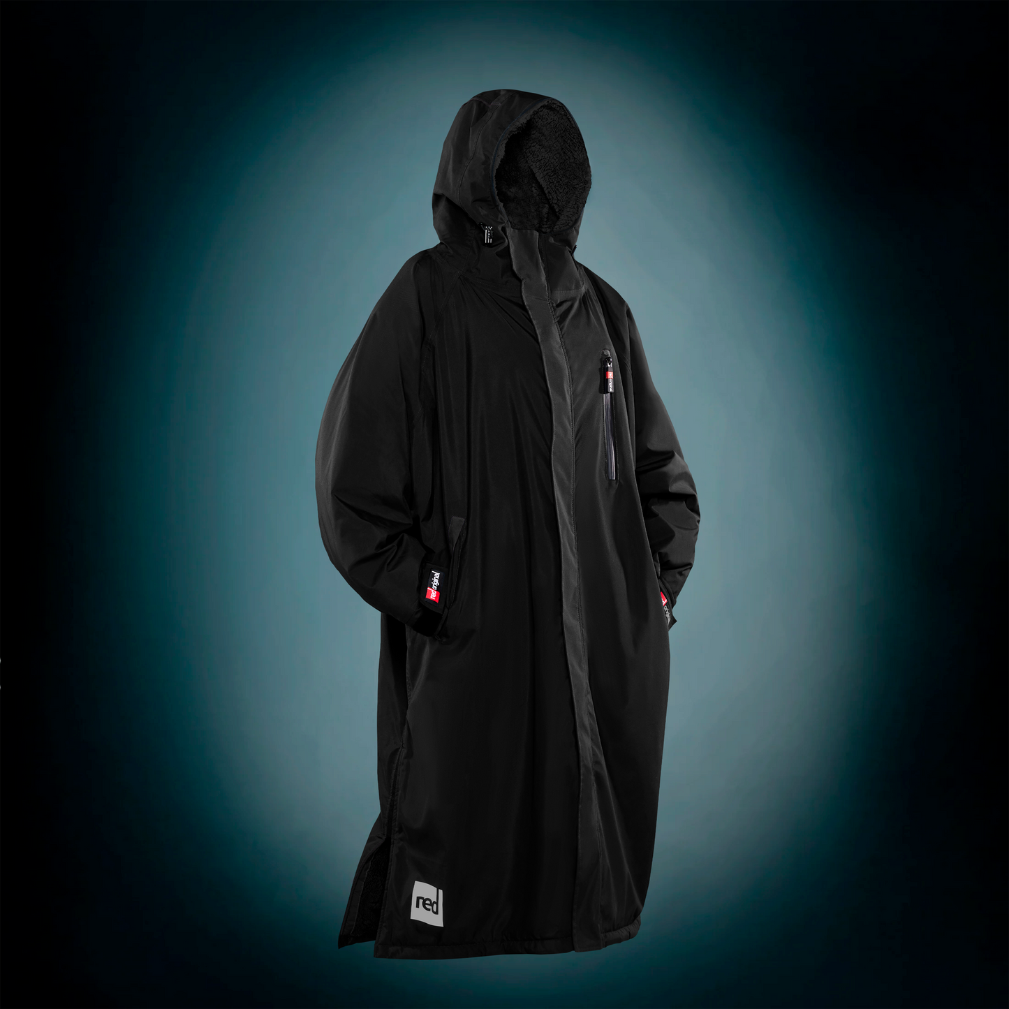COPENHAGEN SURF SHOP RED PADDLE CO ORIGINAL PRO CHANGE ROBE EVO JAKKE (2023) STEALTH BLACK (SORT) LANGÆRMET OUTDOOR DRYROBE