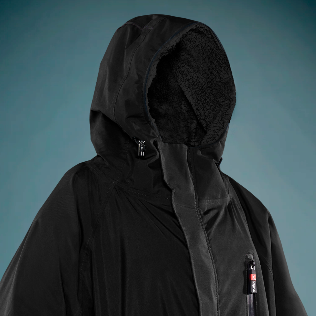 COPENHAGEN SURF SHOP RED PADDLE CO ORIGINAL PRO CHANGE ROBE EVO JAKKE (2023) STEALTH BLACK (SORT) LANGÆRMET OUTDOOR DRYROBE