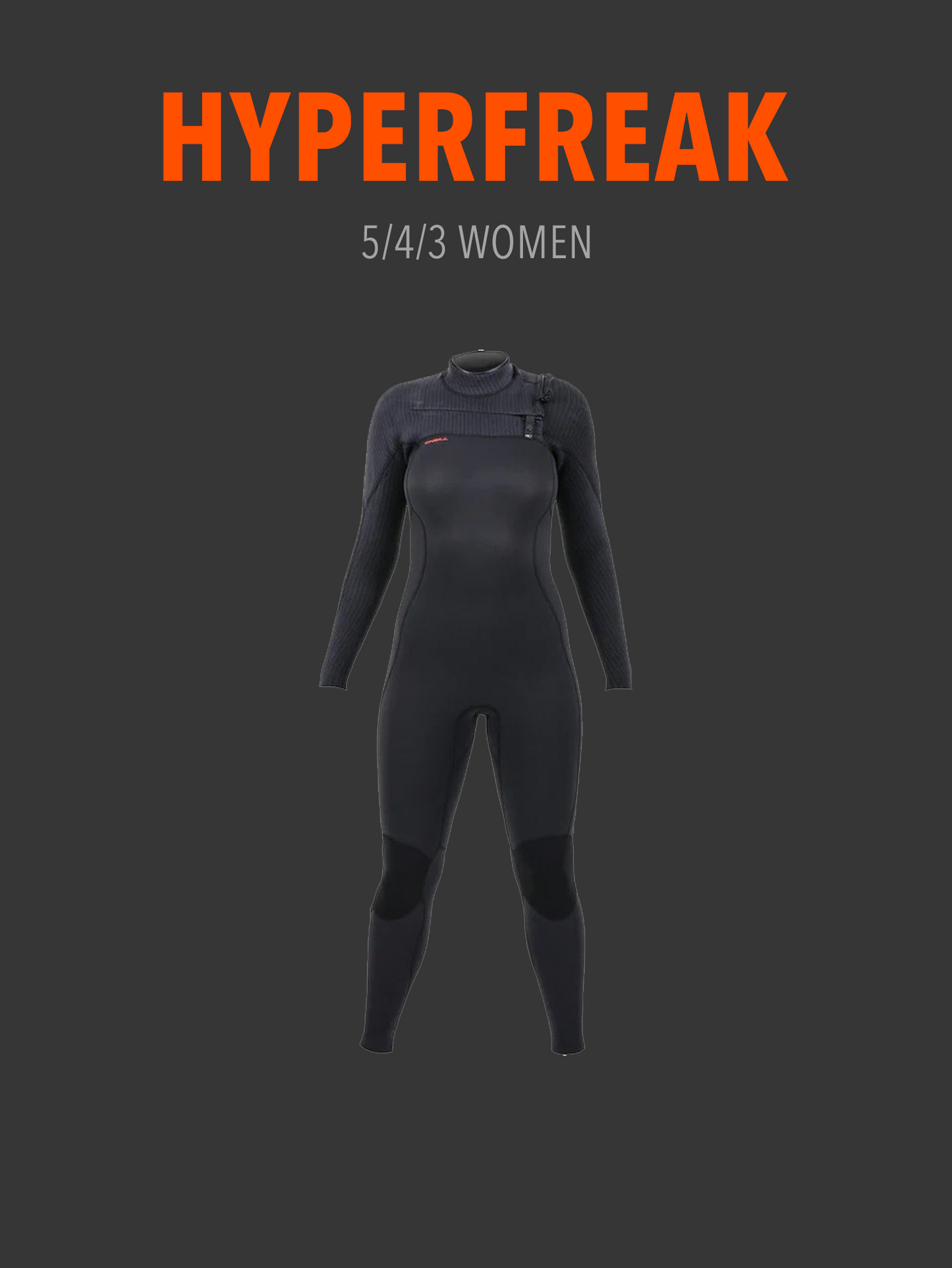 ONEILL HYPERFREAK 5/4+ (WOMEN - 2023 - CHEST ZIP)