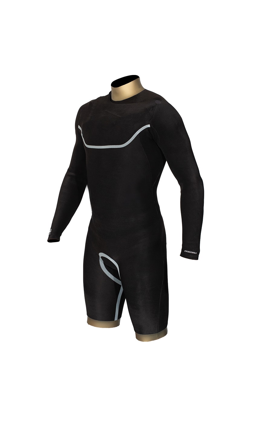 CELSIUS CHEST ZIP SHORTY LONG SLEEVE 3/2