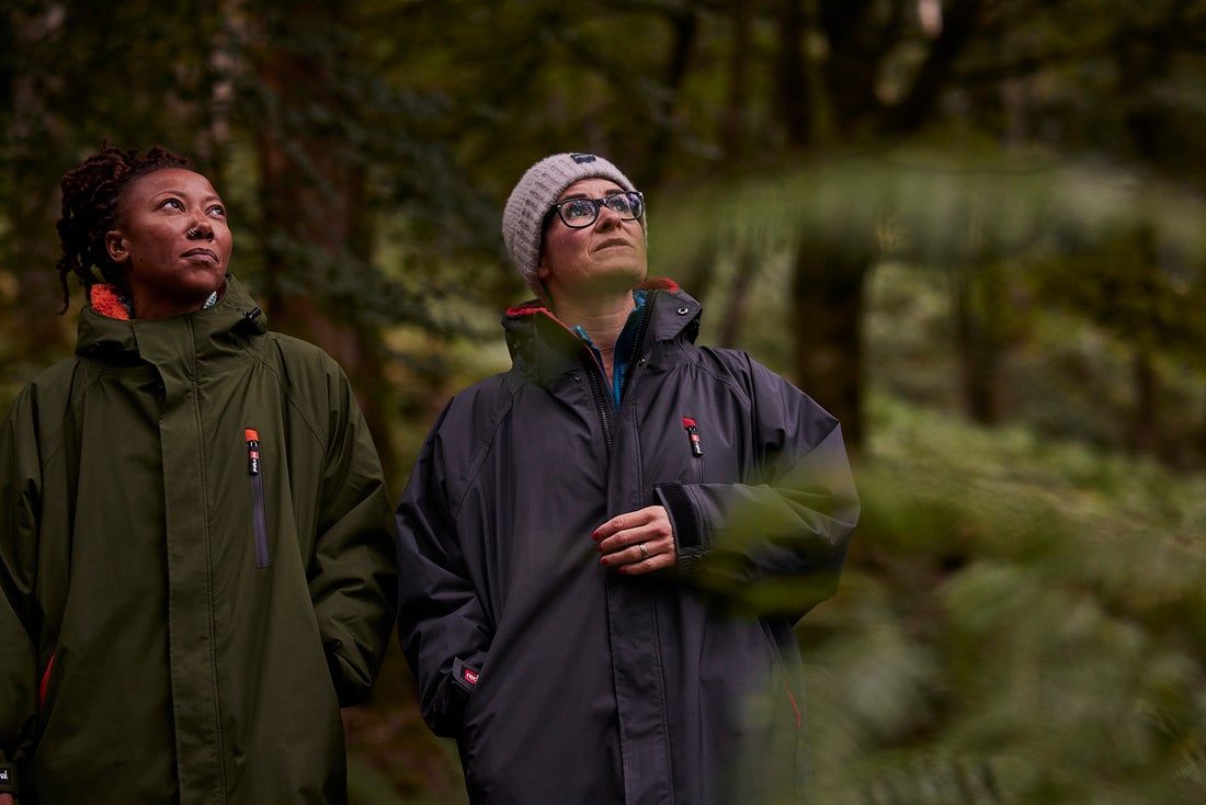 COPENHAGEN SURF SHOP RED PADDLE CO ORIGINAL PRO CHANGE ROBE EVO JAKKE (2022) GREY (GRÅ) (RØD) LANGÆRMET OUTDOOR DRYROBE