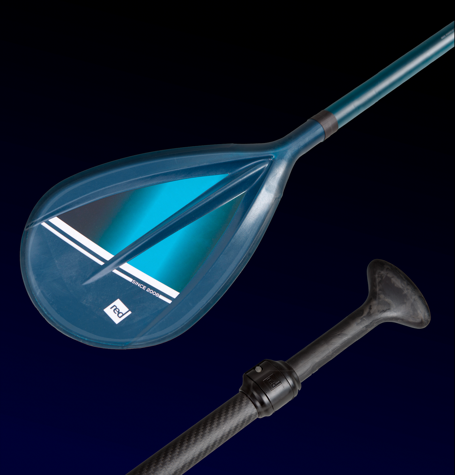 RED PADDLE CO PRIME TOUGH (BLÅ) JUSTERBARE SUP PADDLE (2022)