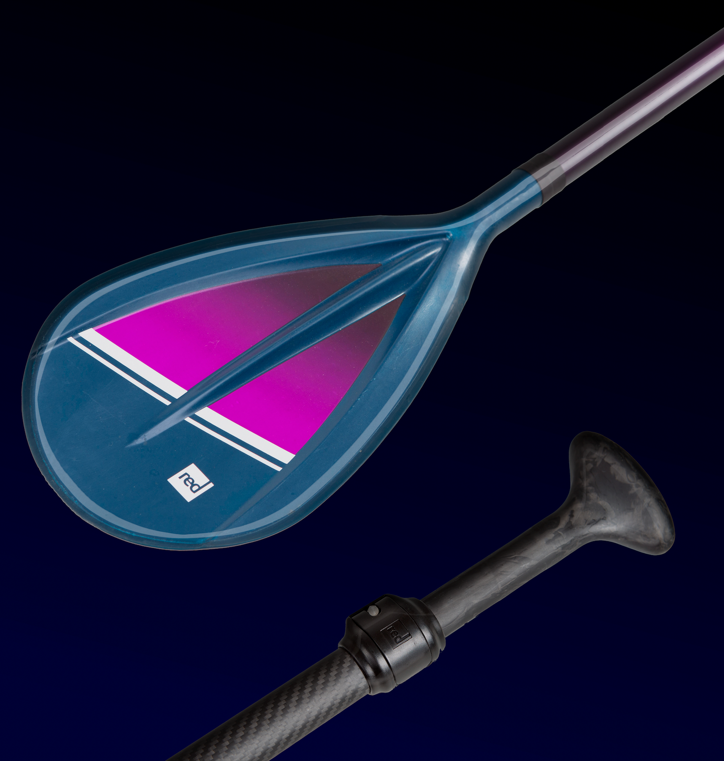 RED PADDLE CO HYBRID TOUGH (LILLA) JUSTERBARE SUP PADDLE (2022)