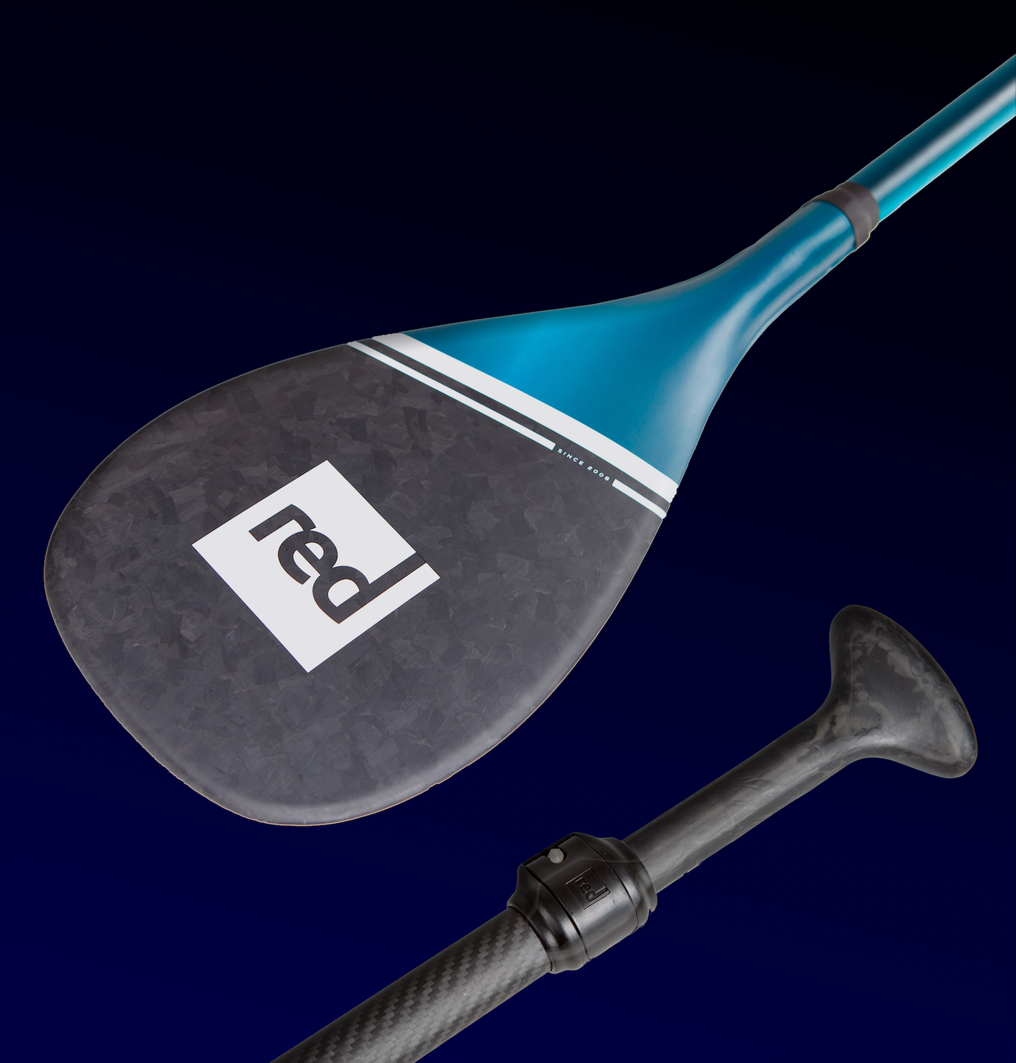RED PADDLE CO PRIME CARBON (BLÅ) JUSTERBARE SUP PADDLE (2022)