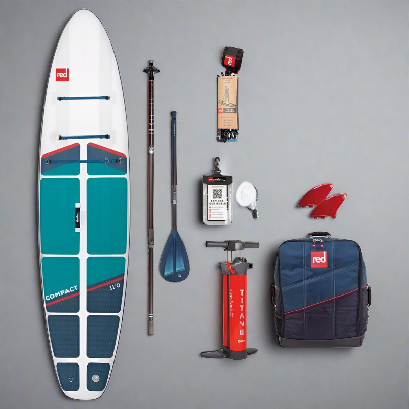 Copenhagen Surf Shop 2022 Red Paddle Co 11'0" COMPACT TOURING MSL Oppustelig Stand Up Paddle SUP iSUP Board , Taske, Titan 2 Pumpe, Hybrid Tough Paddle & Leash