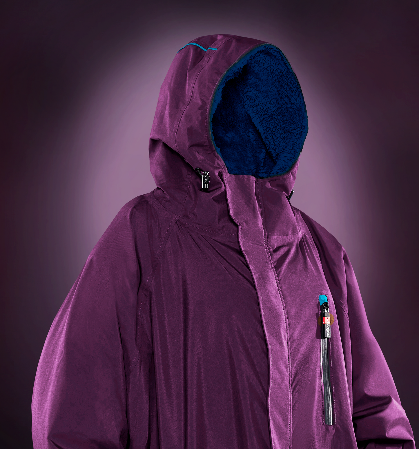MULBERRY RØD - RED PADDLE CO PRO CHANGE ROBE EVO JAKKE (2023 DRYROBE)