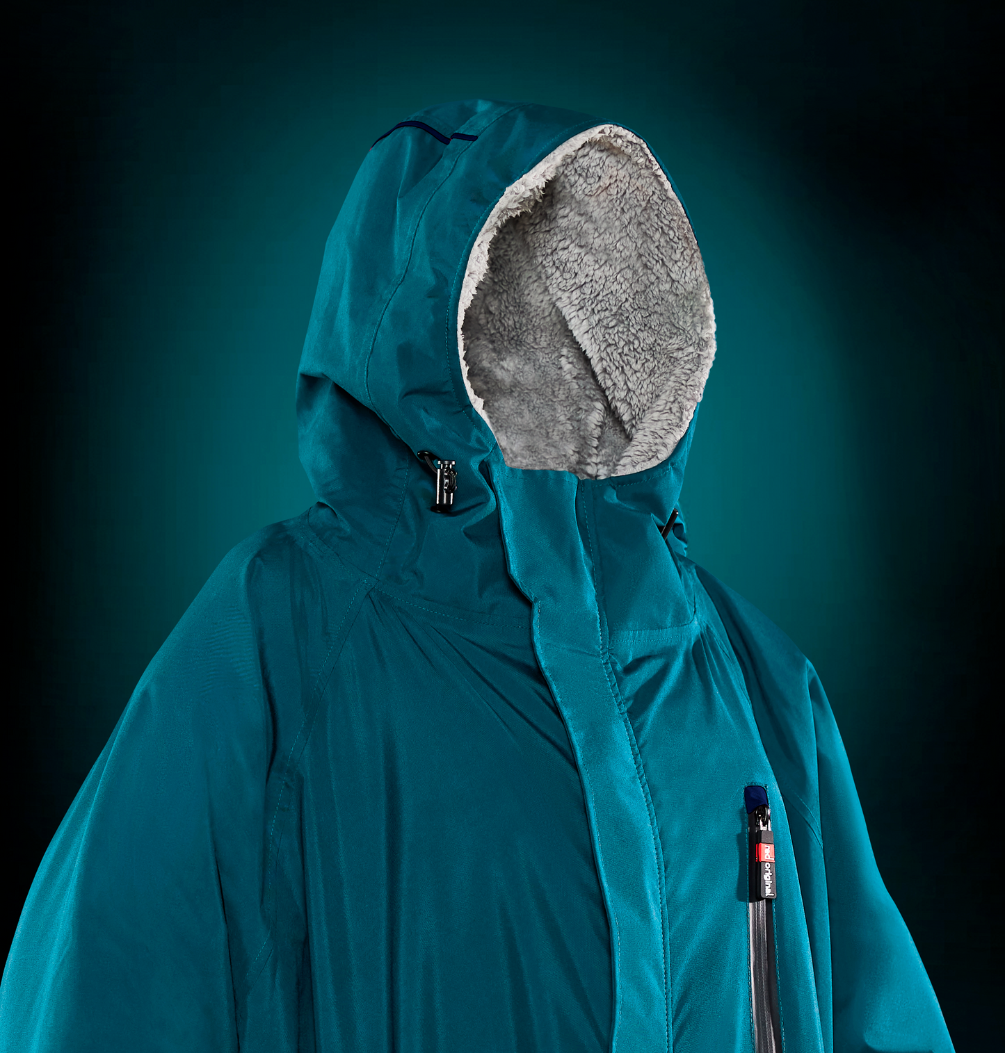 COPENHAGEN SURF SHOP RED PADDLE CO ORIGINAL PRO CHANGE ROBE EVO JAKKE (2022) TEAL (GRØN) (RØD) LANGÆRMET OUTDOOR DRYROBE