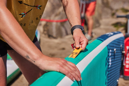 Copenhagen Surf Shop 2022 Red Paddle Co 12'0" VOYAGER TOURING MSL Oppustelig Stand Up Paddle SUP iSUP Board , Taske ATB Transformer Bag, Titan 2 Pumpe, Hybrid Tough Paddle & Leash